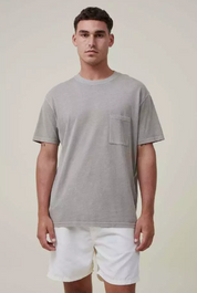 Cotton On Mens Regular fit Drawstring Shorts XXL Beige Solid