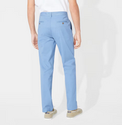 Nautica Mens Classic fit Chinos Pants 30 / 32 Light Blue Solid Stretch