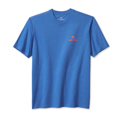 Tommy Bahama Men Regular fit Short Sleeve Graphic T-Shirt Shirt Medium Blue