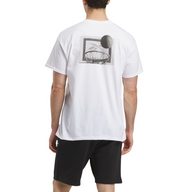 Reebok Mens Regular fit Short Sleeve Graphic T-Shirt Shirt Large White