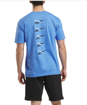 Reebok Men Regular fit Short Sleeve T-Shirt Shirt Large Blue Solid