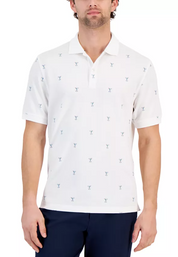 Club Room Mens Regular fit Short Sleeve Polo Shirt XL White