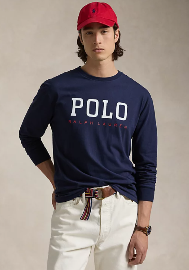 Polo Ralph Lauren Mens Classic fit Long Sleeve T-Shirt Shirt XXL Blue Solid