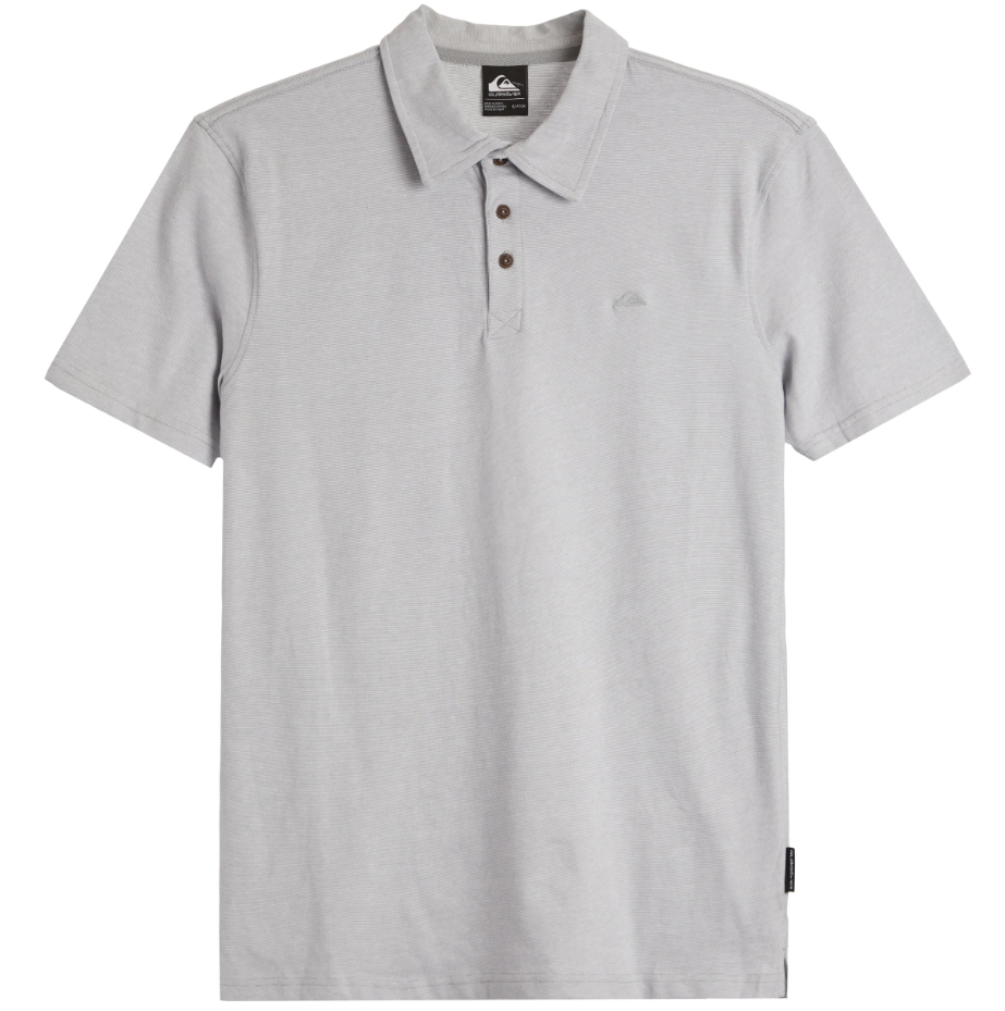 Quiksilver Mens Regular fit Short Sleeve Polo Shirt XXL Grey