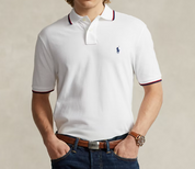 Polo Ralph Lauren Mens Classic fit Short Sleeve Polo Shirt Large White Solid