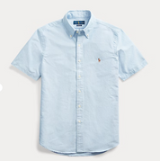 Polo Ralph Lauren Mens Classic fit Short Sleeve Button-Up Shirt Small Blue