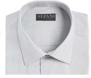 Alfani Mens Athletic fit Dress Shirt Large 16-16.5 32-33 Grey