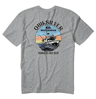 Quiksilver Mens Regular fit Short Sleeve T-Shirt Shirt XXL Grey Solid