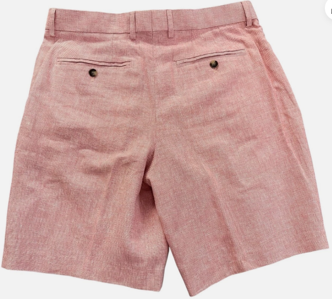 Ted Baker Mens Linen Slim fit Casual Shorts 30 Pink