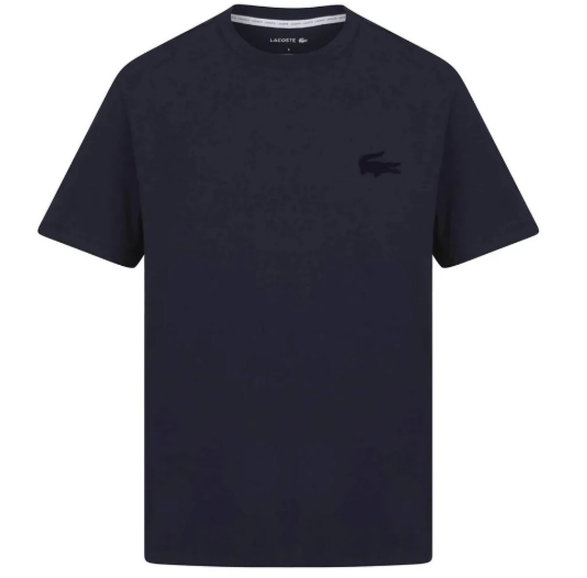Lacoste Mens Relaxed fit Pajama T-Shirt Sleepwear XXL Blue Solid