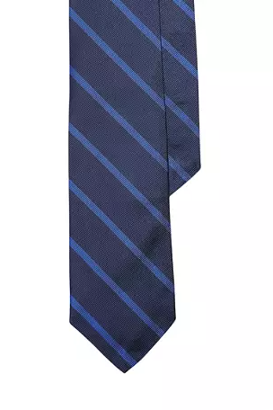 Polo Ralph Lauren Mens Regular fit Tie Necktie One Size Blue Striped