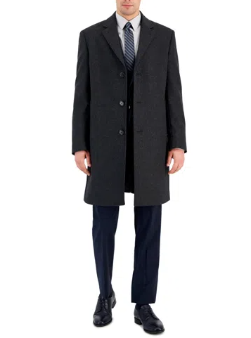 Michael Kors Mens Classic fit Overcoat Coat 46 R Black Solid