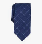 Michael Kors Mens Thanet Grid Tie Navy ONE SIZE