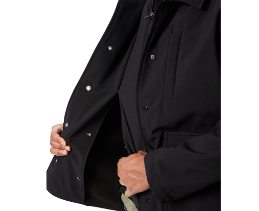 Bass Outdoor Mens Chore Coat Medium Black Removable Hood