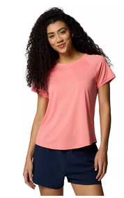Columbia Womens Classic fit Short Sleeve T-Shirt Shirt 2X Orange