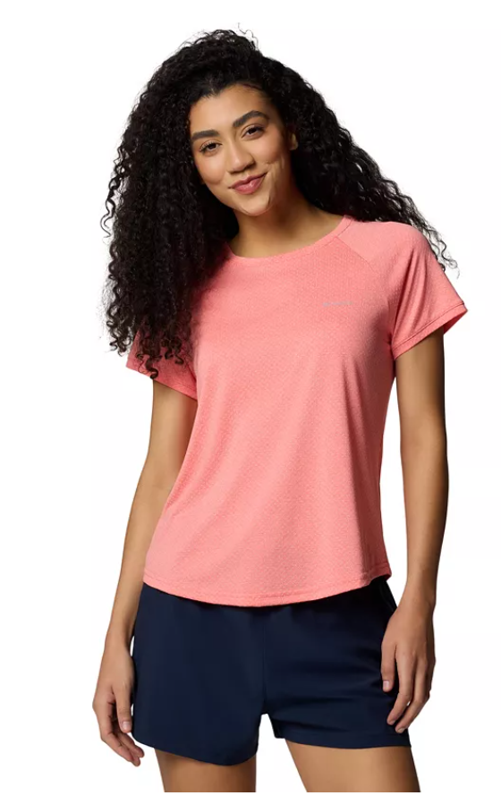 Columbia Womens Classic fit Short Sleeve T-Shirt Shirt 2X Orange