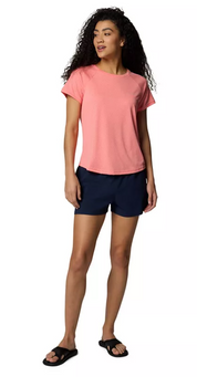 Columbia Womens Classic fit Short Sleeve T-Shirt Shirt 2X Orange