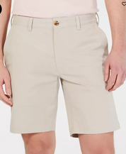 Club Room Mens Regular fit Casual Shorts 33 Beige Solid