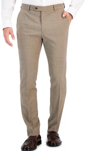 Tommy Hilfiger Mens Modern fit Dress Pants 30 / 30 Beige Stretch