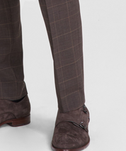Hugo Boss Mens Modern fit Wool Dress Pants 30 / 32 Brown Plaid