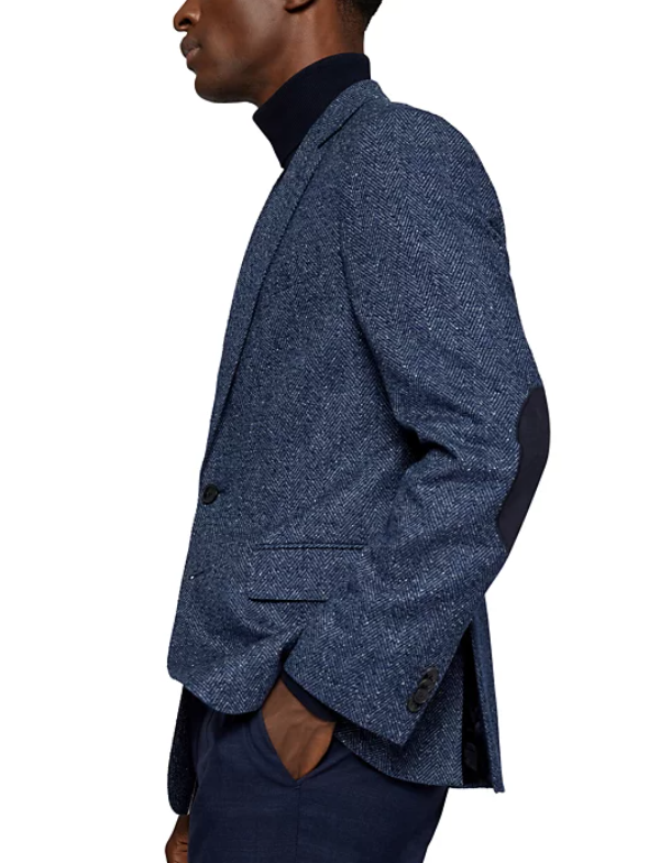 Hugo Boss Mens Slim fit Sport Coat Blazer 44 R Navy Blue