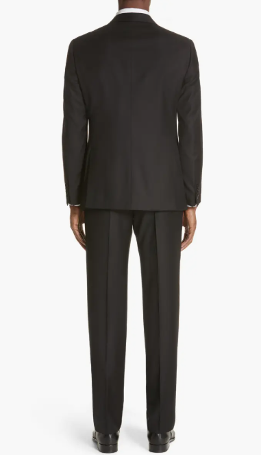 Emporio Armani Mens Regular fit Suit Jacket Blazer 42 R Black Solid