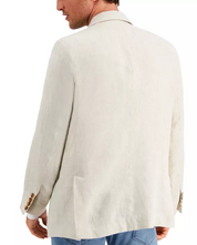 Club Room Mens Classic fit Sport Coat Blazer Large Beige Solid