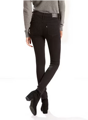 Levis Mens Skinny fit Denim Jeans 32 / 28 Black Solid