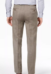 Lauren Ralph Lauren Mens  fit Dress Pants 44 / 32 Beige Plaid Stretch