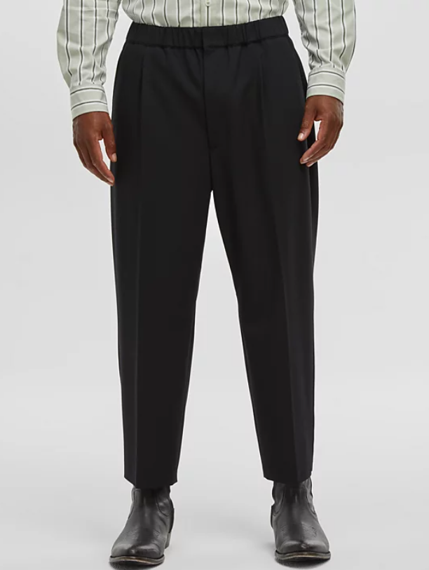 Mode of One Mens Relaxed fit Dress Pants Medium Black Solid