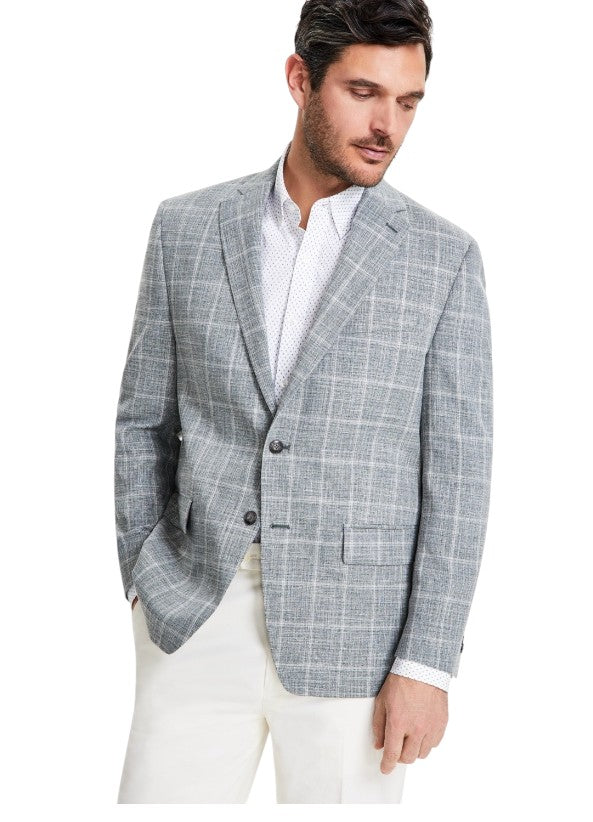 Michael Kors Mens Classic fit Sport Coat Blazer 38 R Green Plaid