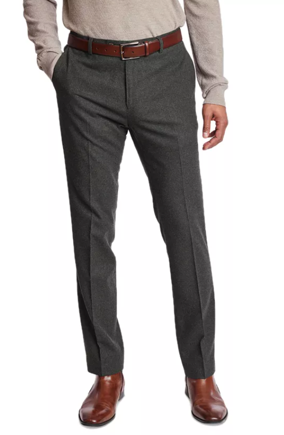 Paisley & Gray Mens Slim fit Dress Pants 34 / 32 Forest Green Solid