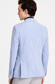 Calvin Klein Mens Slim fit Sport Coat Blazer 42 R Light Blue Solid