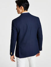 Tommy Hilfiger Mens Modern fit Sport Coat Blazer 44 L Navy Blue Solid