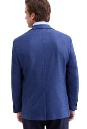Michael Kors Mens Classic fit Sport Coat Blazer 50 R Blue Solid Stretch