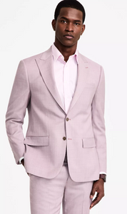 Calvin Klein Mens Slim fit Suit Jacket Blazer 40 R Pink Solid