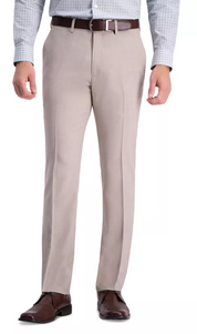 Kenneth Cole Mens Slim fit Chinos Pants 32 / 34 Beige Solid Stretch