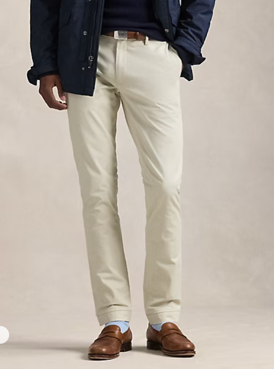 Polo Ralph Lauren Mens Slim fit Casual Pants 34 / 30 Beige Solid