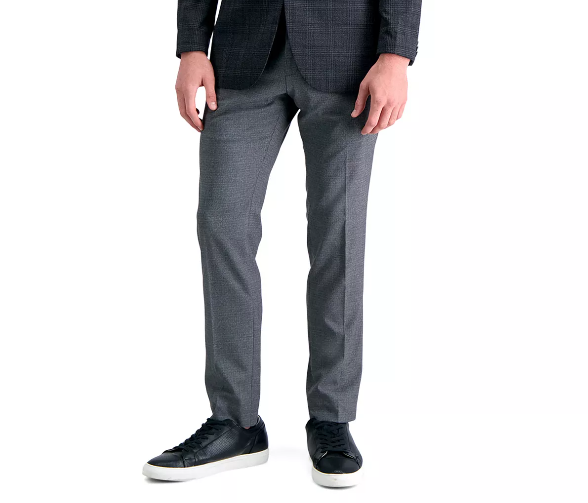 Kenneth Cole Mens Slim fit Dress Pants 34 / 34 Grey Stretch