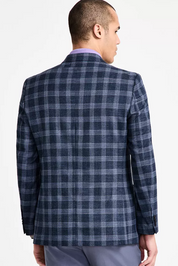 Nautica Mens Modern fit Sport Coat Blazer 40 S Blue Multi Plaid