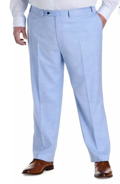 Van Heusen Mens Regular fit Dress Pants 44 / 34 Light Blue