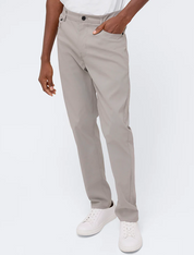 Kenneth Cole Reaction Mens Slim fit Casual Khaki Pants 30 / 30 Beige Solid