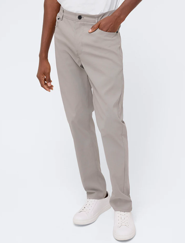 Kenneth Cole Reaction Mens Slim fit Casual Khaki Pants 30 / 30 Beige Solid