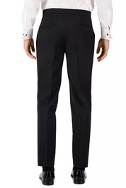 Hugo Boss Mens Modern fit Tuxedo Pants 32 / 32 Black Solid Stretch