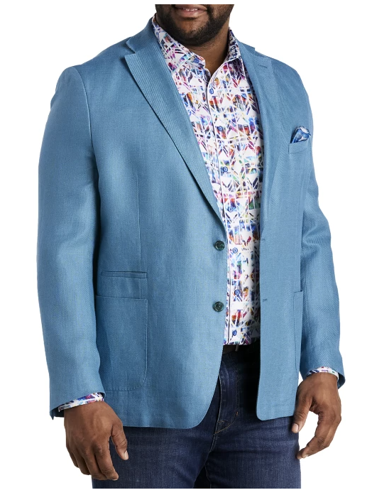 Tallia Mens Classic fit Sport Coat Blazer 40 S Blue