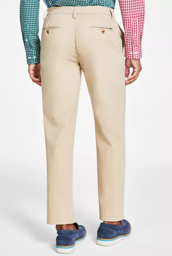 Club Room Mens Classic fit Casual Pants 32 / 32 Beige Solid