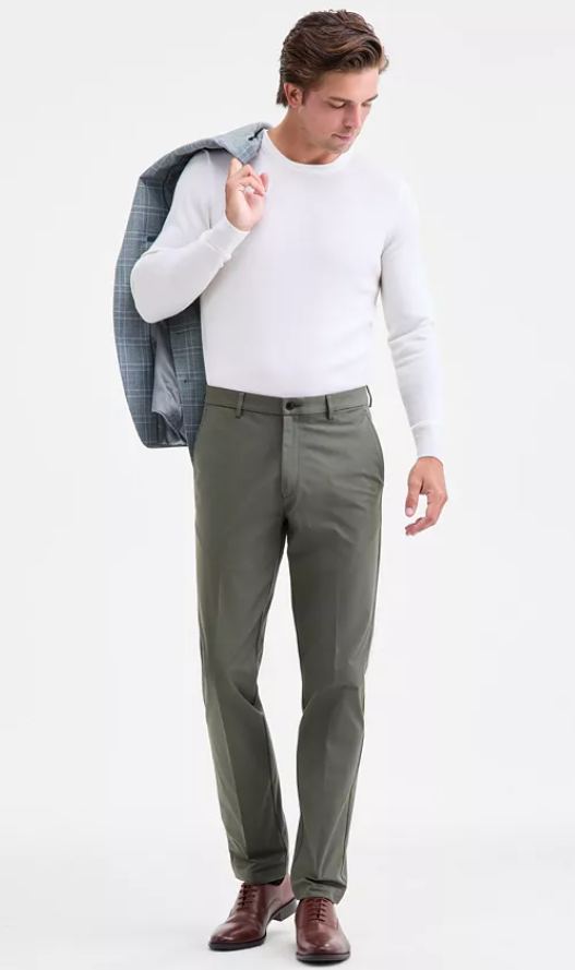 Michael Kors Mens Classic fit Dress Pants 38 / 34 Green Solid