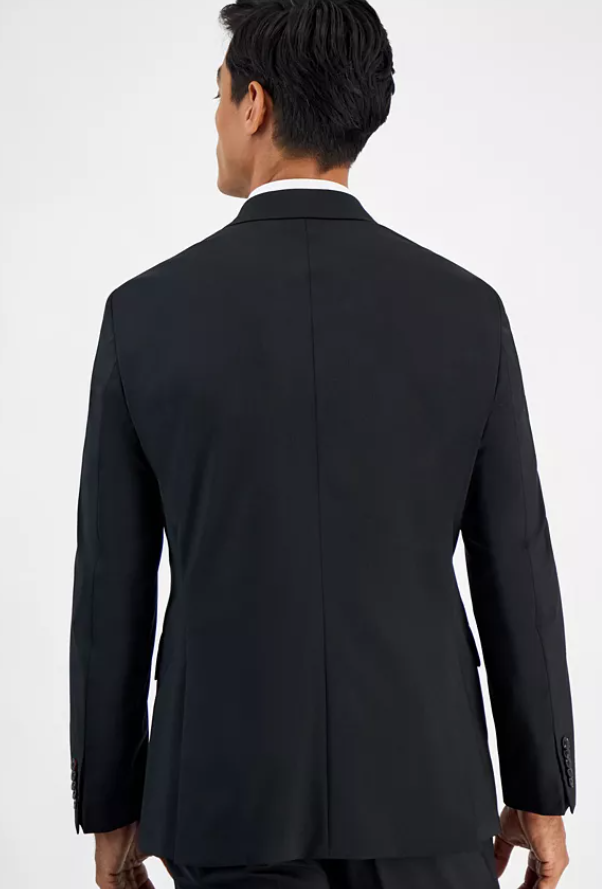 Hugo Boss Mens Modern fit Suit Jacket Blazer 42 S Black Solid