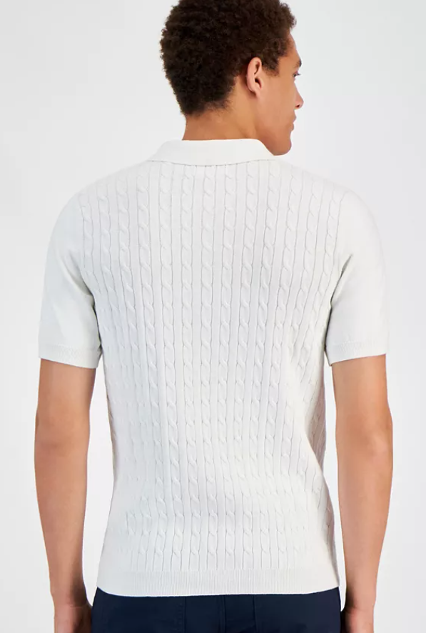 Club Room Mens Classic fit Short Sleeve Polo Shirt XXL White