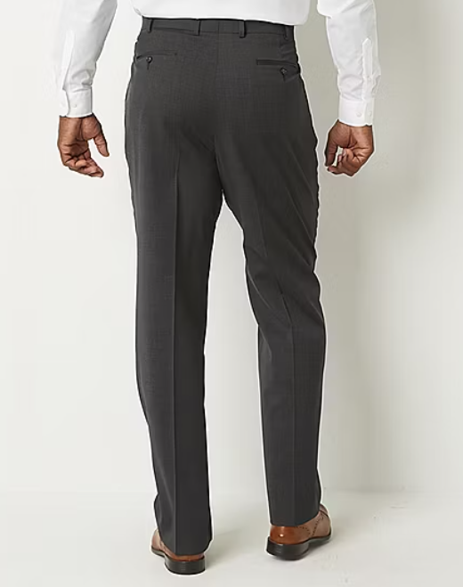 Stafford Mens Classic fit Dress Pants 42 / 34 Charcoal Grey